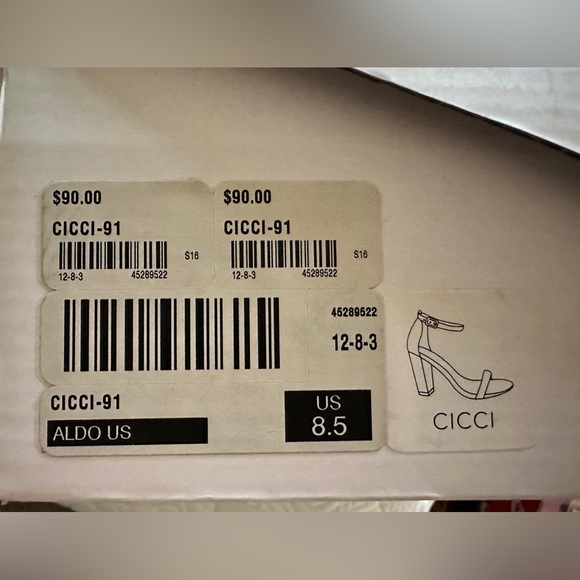 Aldo Shoes-CICCI-Block Heel Sandals-Size 8.5-BLK - Picture 7 of 7